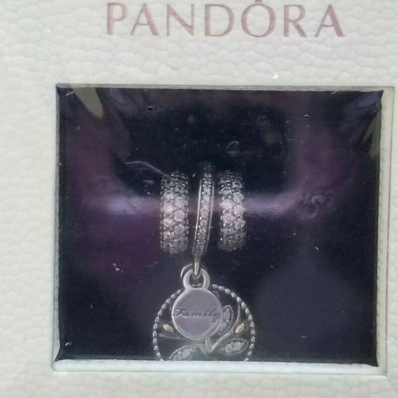 AUTHENTIC PANDORA Sterling Silver Sparkling Family tree gift set Pandora TR10957 - Picture 4 of 9